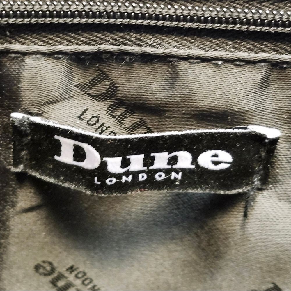Dune London Genuine Leather & Calf Hair Handbag W Gold Accents, 9"x9"x4.5" - Picture 9 of 10